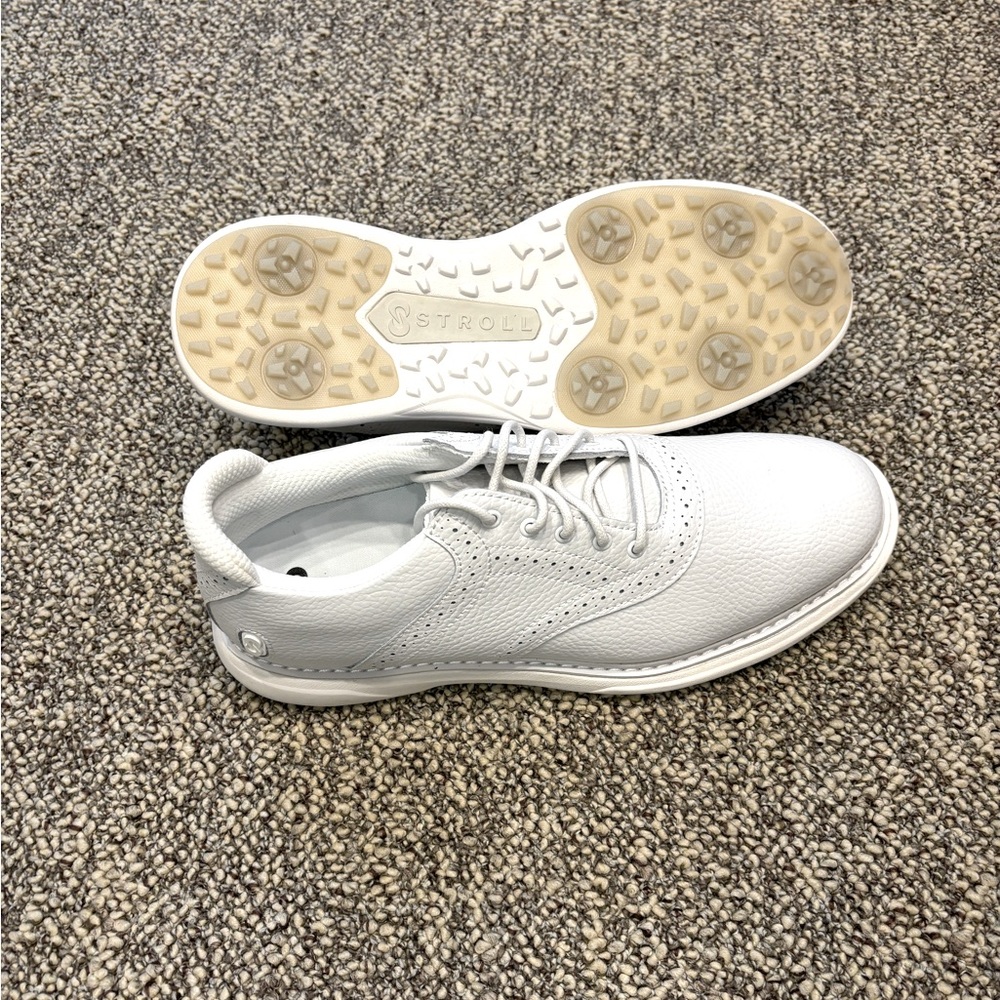 Stroll Men’s 10.5 white golf shoes Promenade NWT